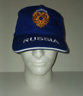 Russia Emblem Coat of Arms Double Head Eagle Adult Sz Blue Strapback Cap Dad Hat