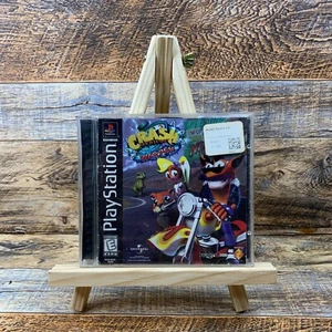 Crash Bandicoot WARPED PS1 CIB resurfaced Black LAbel - Picture 1 of 8