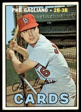 1967 TOPPS PHIL GAGLIANO ST. LOUIS CARDINALS. #304