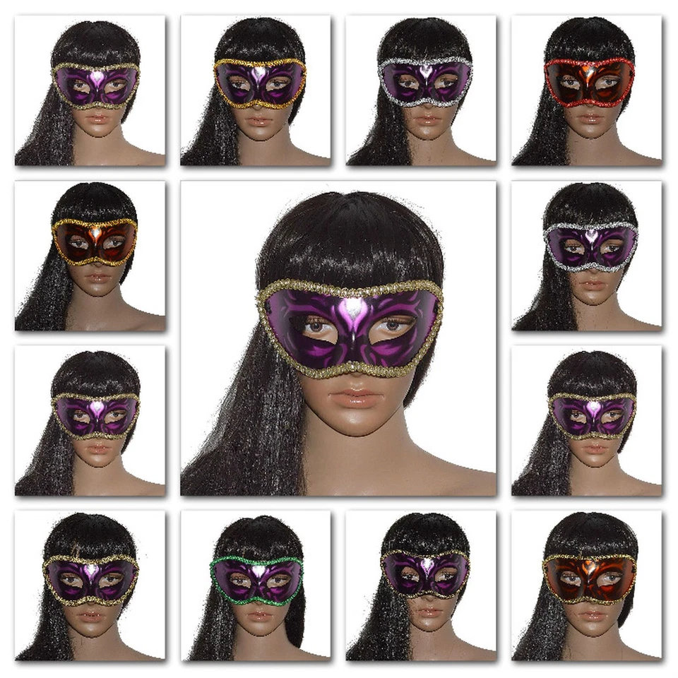 Augenmaske Venezianische Ballmaske Partymaske Maske Disco Fasching Karneval Ball - Bild 1 von 1