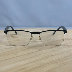 CARRERA CA6623 7A1 145 52/19 Black Men’s Half Rimless Eyeglass FRAMES ONLY - Picture 1 of 9