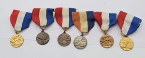 Lot of 6 Vintage Swimming Diving Ribbon Medals Gold Bronze Silver 1967-69 - Picture 1 of 6