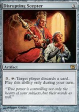 DISRUPTING SCEPTER FOIL 9th Edition MTG Magic the Gathering Cards DJMagic