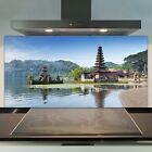 Kitchen Splashback Tempered Glass  100x50 Asian Temple Landscape