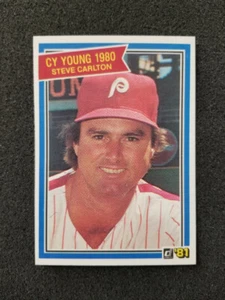 STEVE CARLTON 1981 DONRUSS BASEBALL CARD #481 PHILADELPHIA PHILLIES - Picture 1 of 2