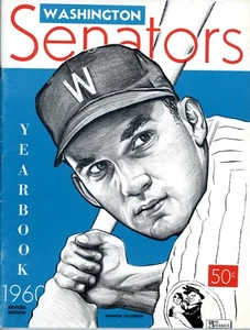 1960 Washington Senators Yearbook EXCELLENT Condition! KILLEBREW COVER! - Picture 1 of 1