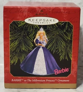 Hallmark Keepsake 1999 Ornament Barbie as The Millennium Princess NRFB - Picture 1 of 3