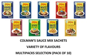 COLMAN'S Sauce Mix Variety Selection 4 Servings Sachets Multipacks (PACK OF 10) - Bild 1 von 10