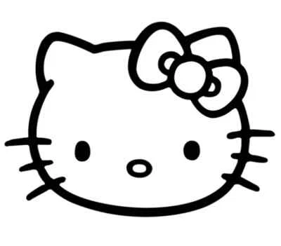 2x Adesivo de Vinil Hello Kitty Muitos Tamanhos Cores - Imagem 1 de 2
