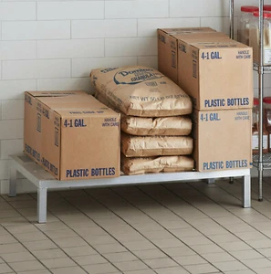MULTIPLE SIZES Restaurant NSF Aluminum Dunnage Rack Commercial Floor Food Shelf - Picture 1 of 26
