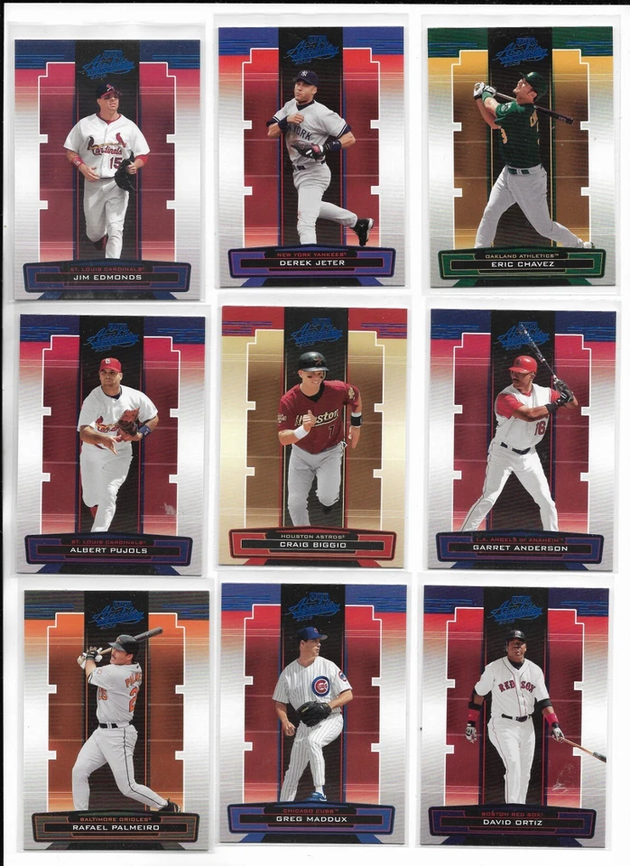 2005 Absolute Memorabilia BLUE Pick-A-Card Edmonds Jeter Chavez Pujols Biggio ++ - Image 1 of 1