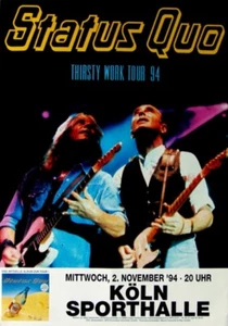 STATUS QUO - 1994 - Plakat - In Concert - Thirsty Work Tour - Poster - Köln - Bild 1 von 1