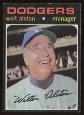 1971 Topps Walt Alston #567 Los Angeles Dodgers Baseball Card MLB EX-EXMT - Image 1 of 2