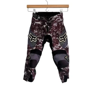 Fox Racing Kids Dirt Bike Motorcross Pants Camo Black Purple Child Size 6/22 - Picture 1 of 11