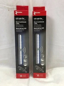 Richelieu LED Light Bar w/Motion Sensor 80 Lumen 6500K Battery Powered LOT OF 4 - Picture 1 of 5