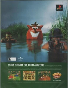 2000 VINTAGE DRUCKANZEIGE - PLAYSTATION: CRASH BASH: BEREIT FÜR DEN KAMPF? ...NUR ANZEIGEN - Bild 1 von 1