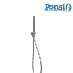 Duschset rund Wasseranschluss mit Halterung und Handbrause aus Messing - Bild 1 von 2