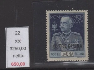 Oltre Giuba Effige Vittorio Emanuele III dentellato 13 1/2 firmato Diena mnh - Imagen 1 de 1