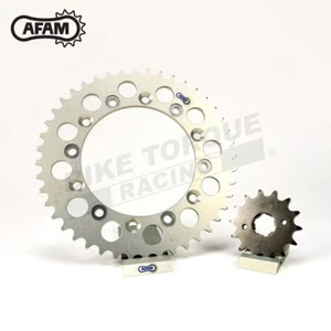AFAM Steel / Silver Alloy Sprocket Pair to fit Yamaha TDR250 1988-1991 - Picture 1 of 3