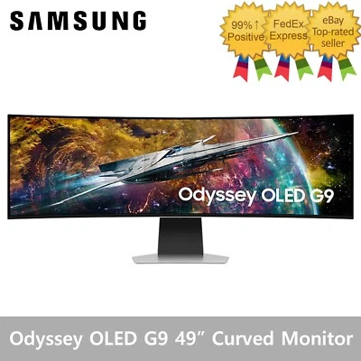 SAMSUNG Odyssey OLED G9 S49CG954 49" Curved Gaming Monitor 240Hz FreeSync - Image 1 of 4