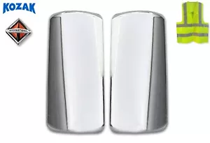 International LT625 Chrome Door Mirror Covers Pair Left and Right Set - Foto 1 di 7