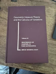 Geometric Measure Theory and the Calculus of Variations 9780821814703 LIKE NEW! - Picture 1 of 3