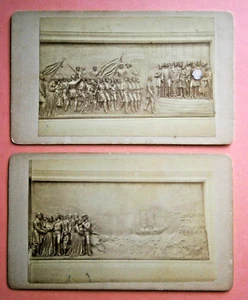 (2) Siglo XIX. CDV de placas históricas en el área de Boston por R.E. Lord - Imagen 1 de 4