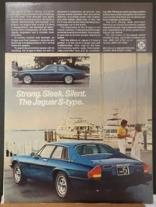 1977 Jaguar S Type XJS Car Print Ad Grand Touring Car - Picture 1 of 1