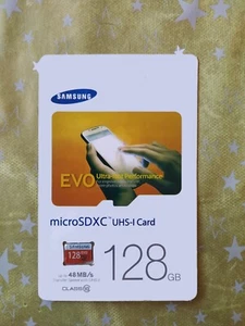 Samsung EVO 128 Go microSDXC Carte Mémoire - Rouge - Zdjęcie 1 z 1