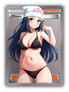 Dawn Trading Card - Sexy Adult Anime Waifu Custom Made Trainer | PARODY - Bild 1 von 3