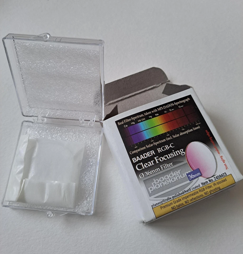 Baader 36mm Round Unmounted Clear Focusing Filter 2459423 (UK Stock) - Image 1 of 1