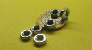 Tuerca hexagonal métrica de acero al zinc clase 4, derecha M5 x 0,8 mm x 2,7 mm de altura - 300 piezas - Imagen 1 de 12