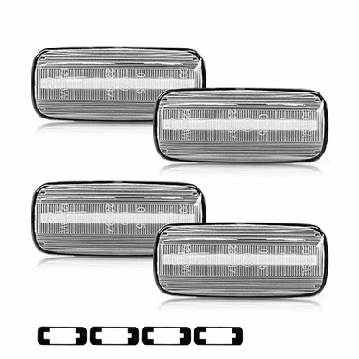 Luces de señalización laterales LED transparentes 4 piezas para Dodge Ram 2500 3500 2010-2018 doble platón Foto 1 de 4