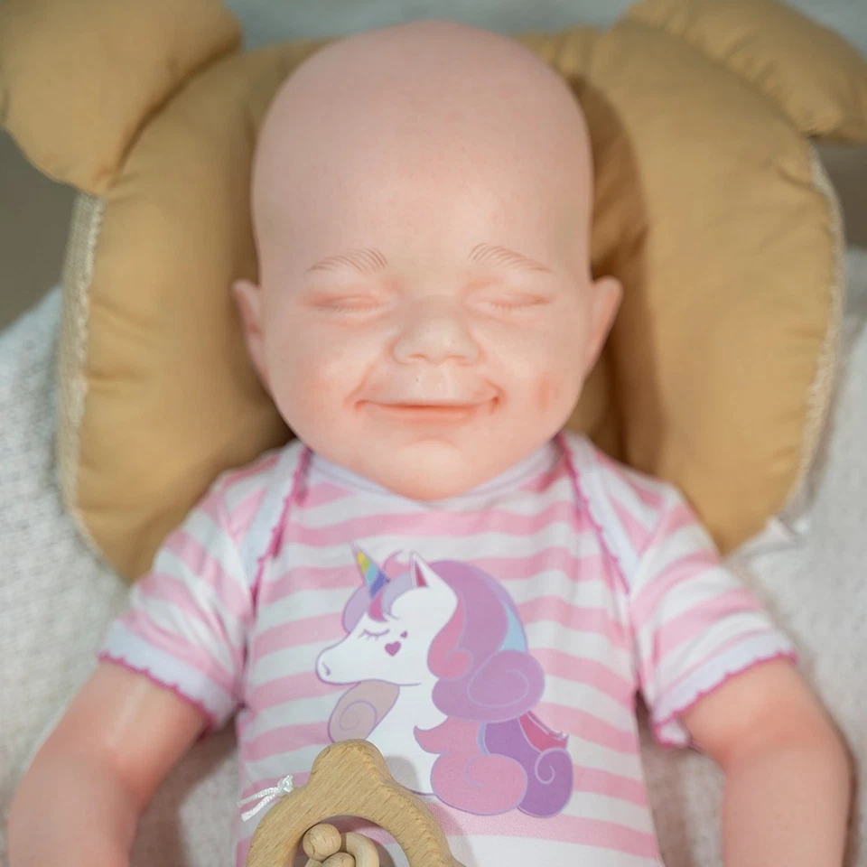 TOUCH BABY 18" Real Life Reborn Baby Dolls Girl Full Silicone Newborn Doll Handmade Gift