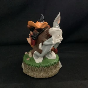 Vintage Bugs Bunny Daffy Duck Elmer Fudd Working Music Box - Picture 1 of 18