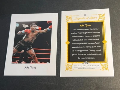 2012 Leaf BLANK BACK PROOF MISSING FOIL & # Mike Tyson #18 - Image 1 of 2