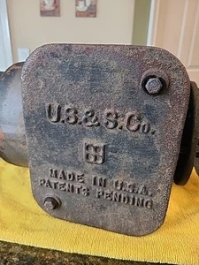1940s Union Switch & Signal Co Railroad LIGHT Yellow Lens Cast Iron PL Light - Picture 1 of 17