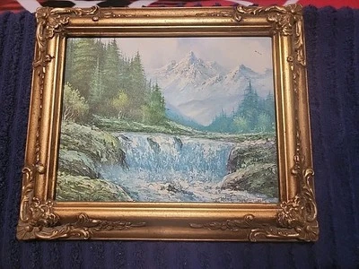 Aceite acrílico original firmado con Chapman Foto 1 de 2