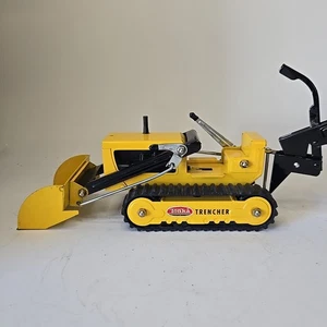 Vintage 1960s Tonka Trencher Backhoe Loader Pressed Steel - Picture 1 of 7