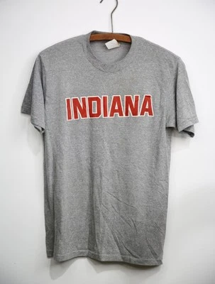 Vintage Indiana University Shirt Hoosiers School Varsity Medium Logo 7 USA Gray - Image 1 of 4