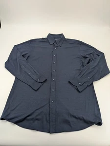 Proper Cloth 100% Merinowolle Luxus Handarbeit Hemd Navy 17,5 - Bild 1 von 8