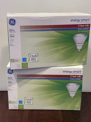 GE - Energy Smart - CFL Outdoor Floodlights - 90w/29w - PAR38 - 2 Packs/4 Bulbs - Image 1 of 2
