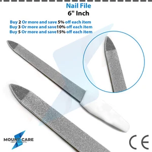 Professional Double Sided Nail File Diamond Dusted Art Fingernail File Manicure - Bild 1 von 7