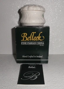 Caja de baratijas Belleek Daisy Irlanda en caja trébol de colección hecho a mano en Irlanda - Imagen 1 de 4