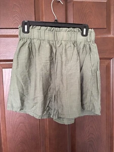 Pantalones cortos Shein para mujer talla XL verde oliva cintura ancha - Imagen 1 de 2