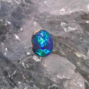 Raya Solen Lightning Ridge Black Opal 0.85ct - Picture 1 of 8