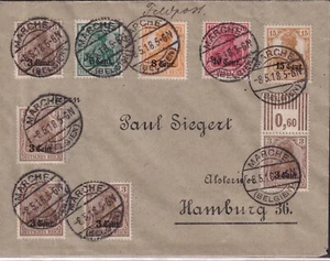 GERMAN OCCUPATION ISSUES 1914/8 - GERMAN POST IN BELGIUM 1918, superb cover - Picture 1 of 2
