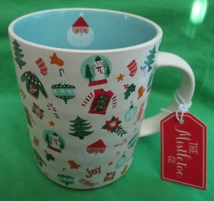 NEW w/Tag The Mistletoe Co. Ceramic Christmas Icons Coffee Mug 16oz - Picture 1 of 5