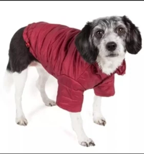 Pet Life Sporty Avalanche Light Weatherproof Dog Coat Burgundy Sz ExtraSmall New - Picture 1 of 5