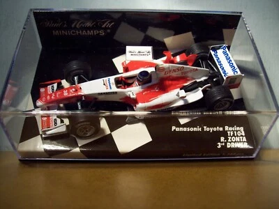 1/43 MINICHAMPS 400 040038 PANASONIC TOYOTA TF104 TERCER CONDUCTOR 2004 RICCARDO ZONTA Foto 1 de 4